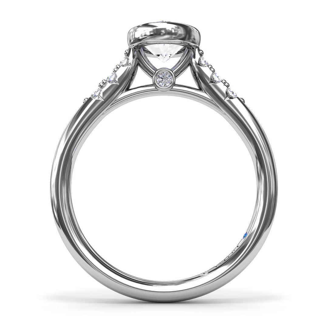 Beautiful Bezel Set Engagement Ring