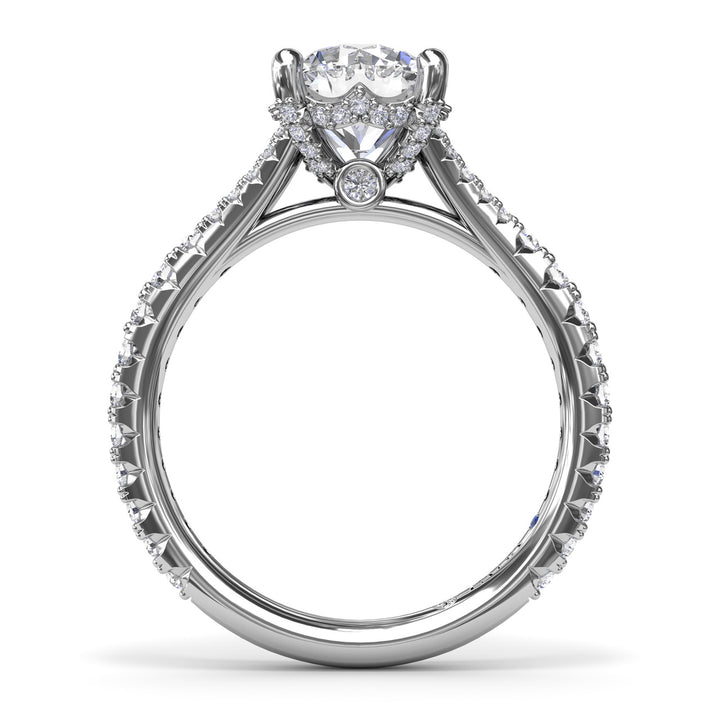 Split Shank Diamond Engagement Ring