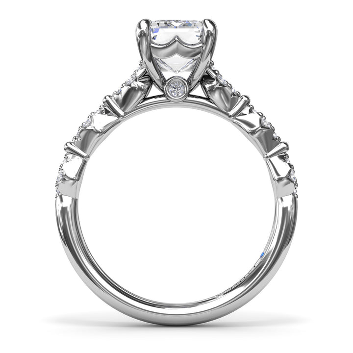 Modern Vintage Diamond Engagement Ring