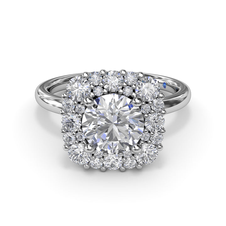 Graduated Diamond Engagement Ring