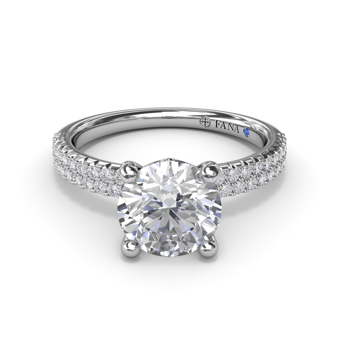 Pavé Diamond Engagement Ring