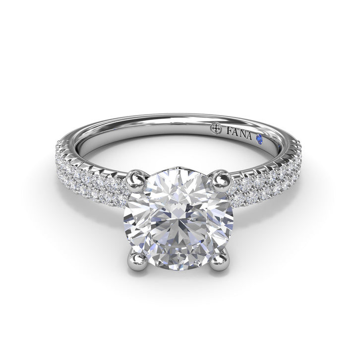 Pavé Diamond Engagement Ring