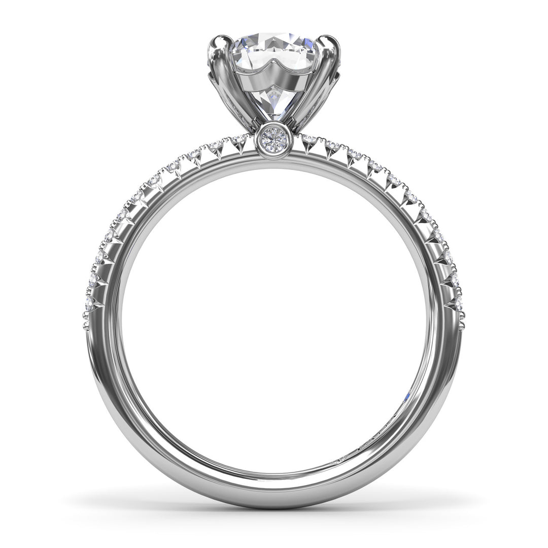 Pavé Diamond Engagement Ring