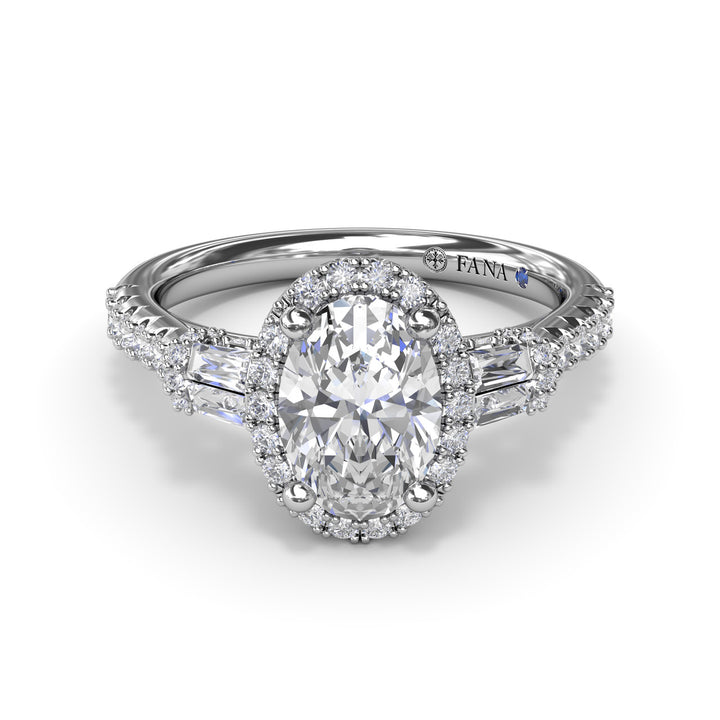 Breathtaking Baguette Diamond Engagement Ring