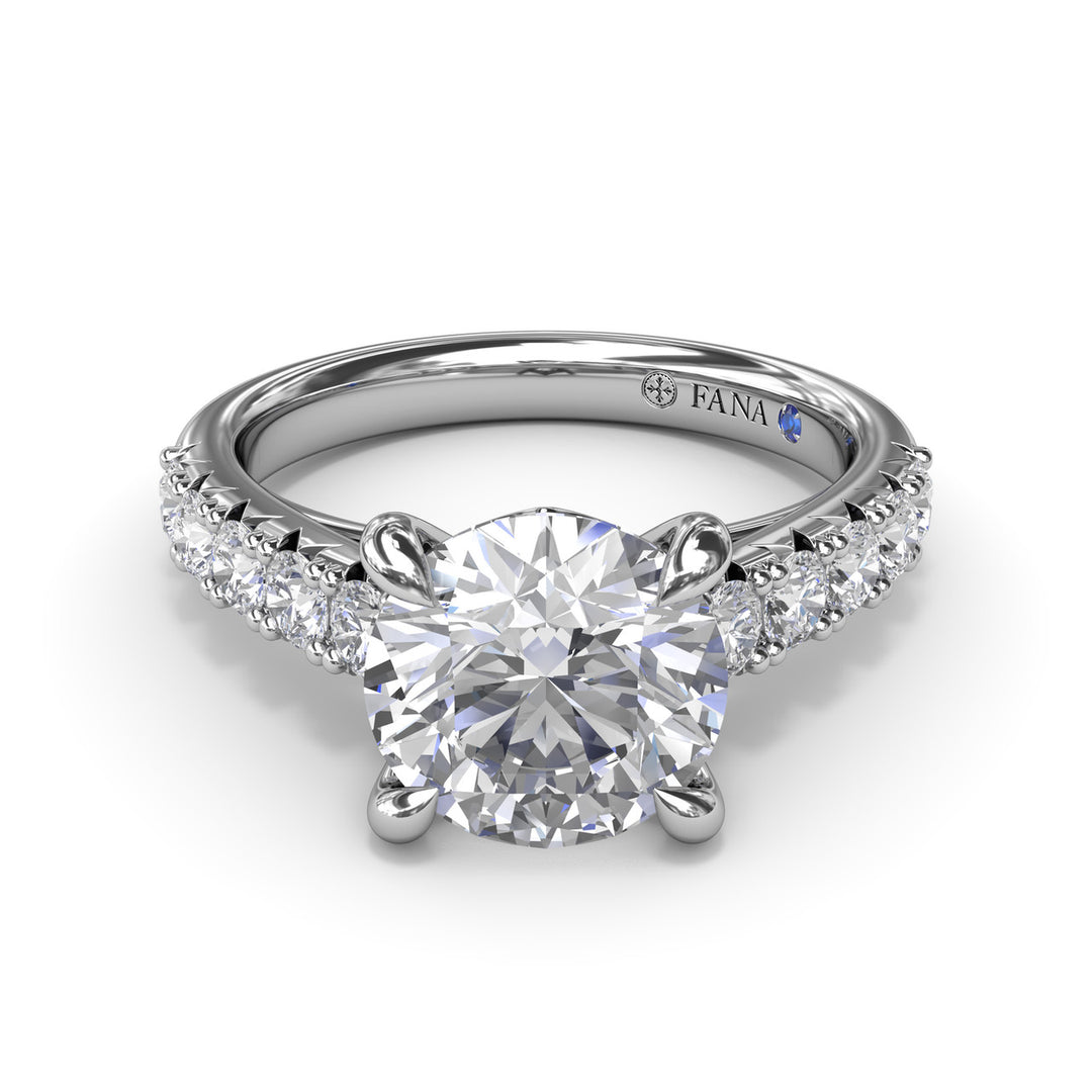 Double Prong Diamond Engagement Ring