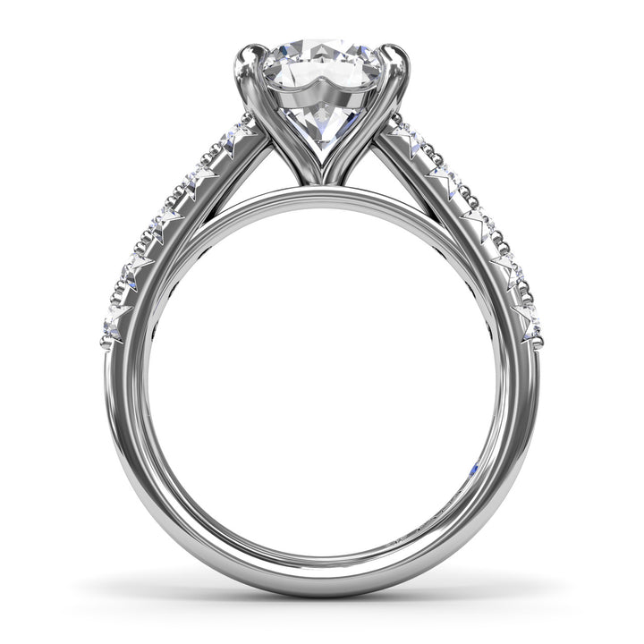 Double Prong Diamond Engagement Ring