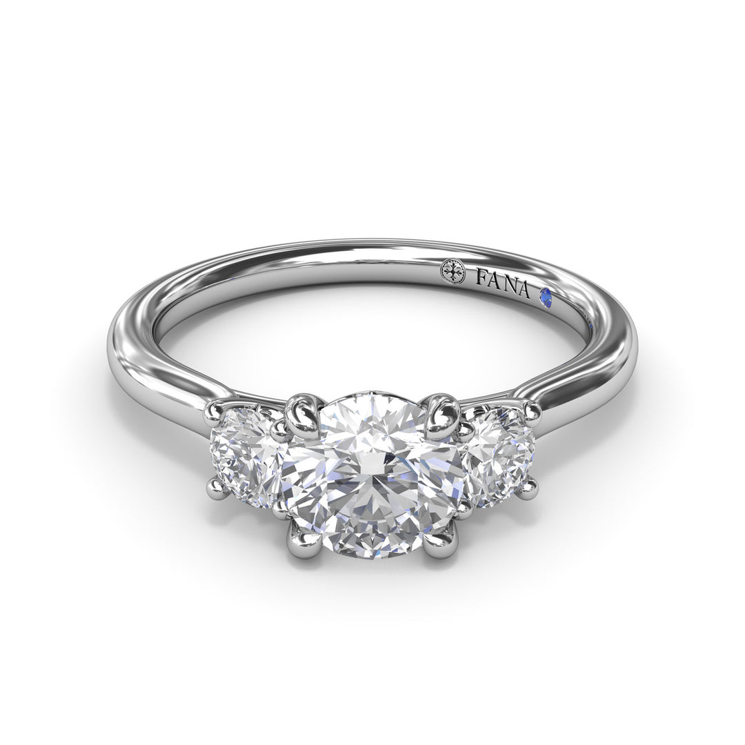 Three-Stone Diamond Engagement Ring