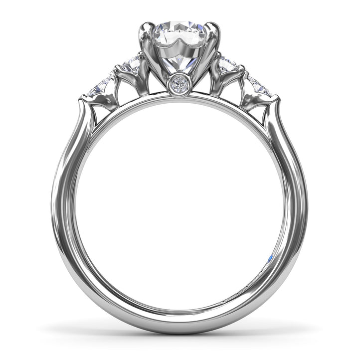 Delicate Round Diamond Engagement Ring