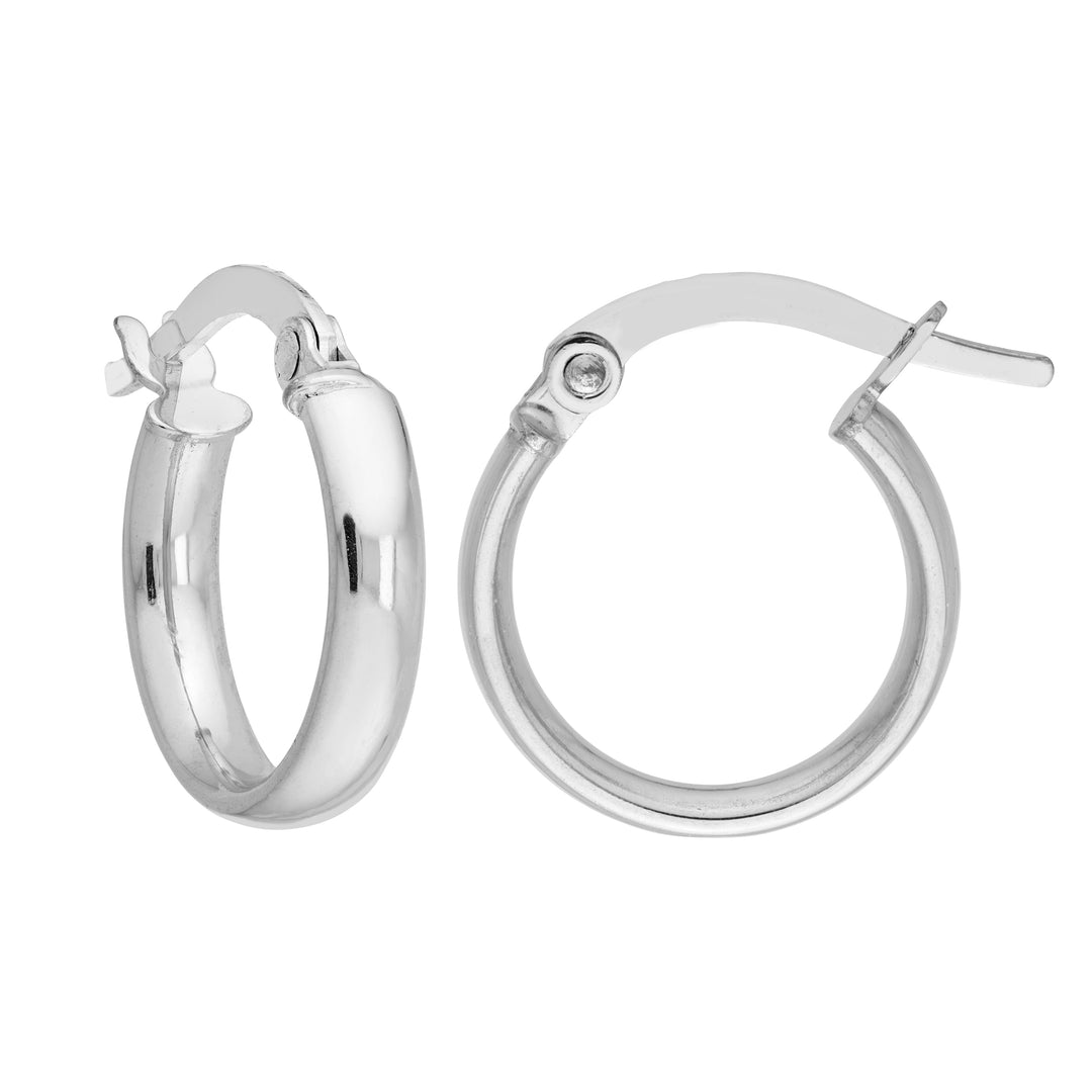 13mm Small High Polished Hoop