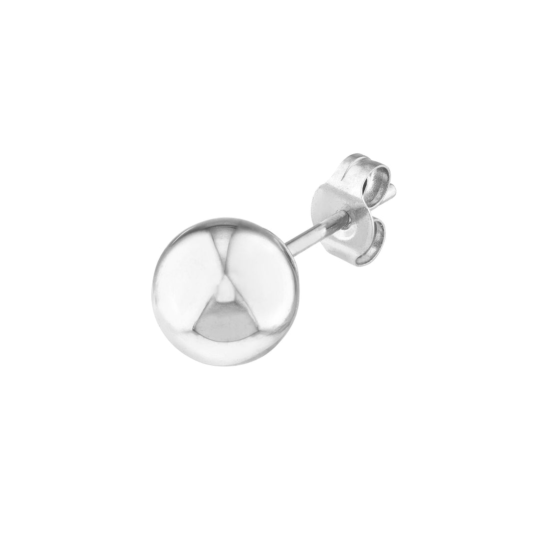 6mm Polished Ball Stud Earrings