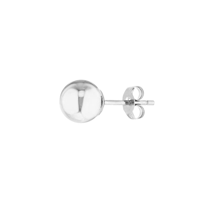 6mm Polished Ball Stud Earrings