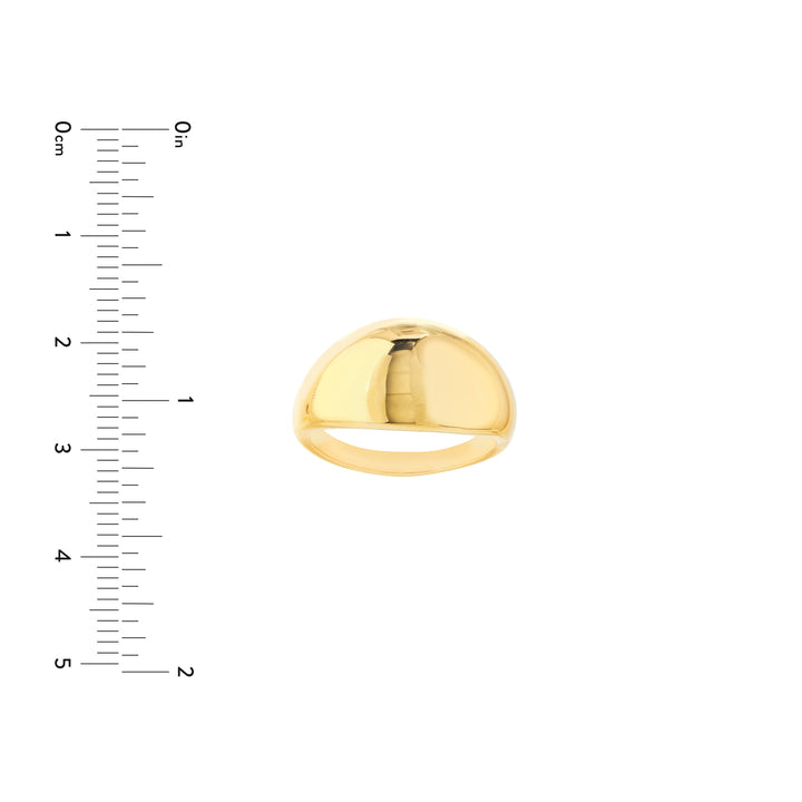 Graduated Narrow Dome Signet Ring