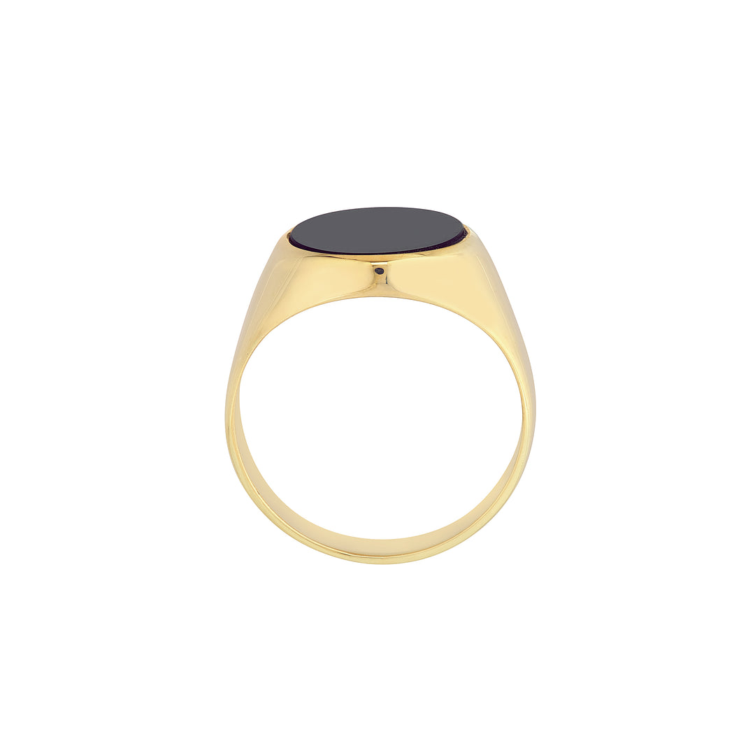 Oval Onyx Signet Ring