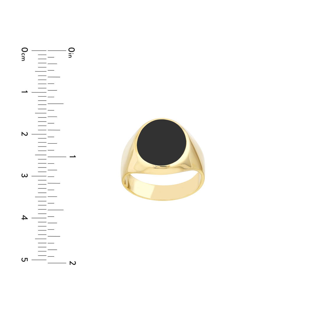 Oval Onyx Signet Ring