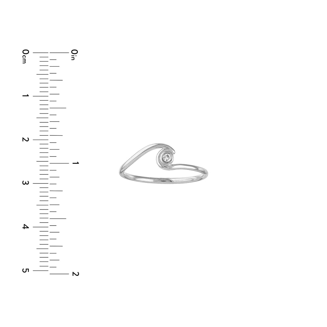 3.5pt Diamond Solitair Wrap Ring