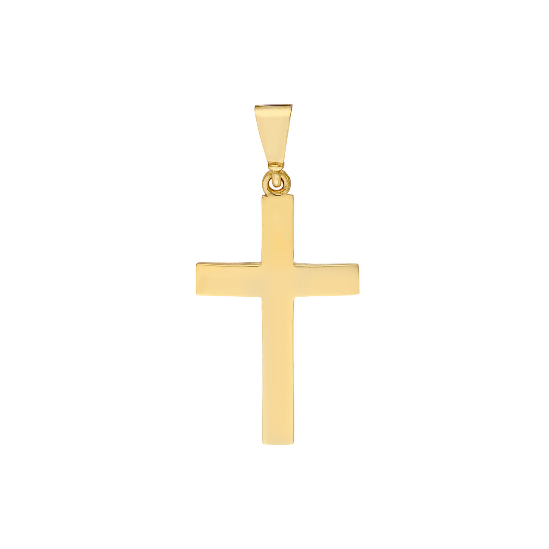 Straight Edge Cross Pendant