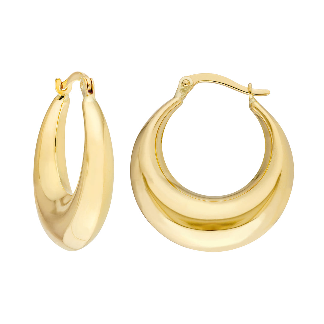 Crescent Hoop Earrings