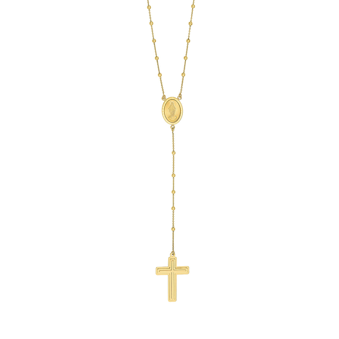 Traditional Rosary Necklace with Cross