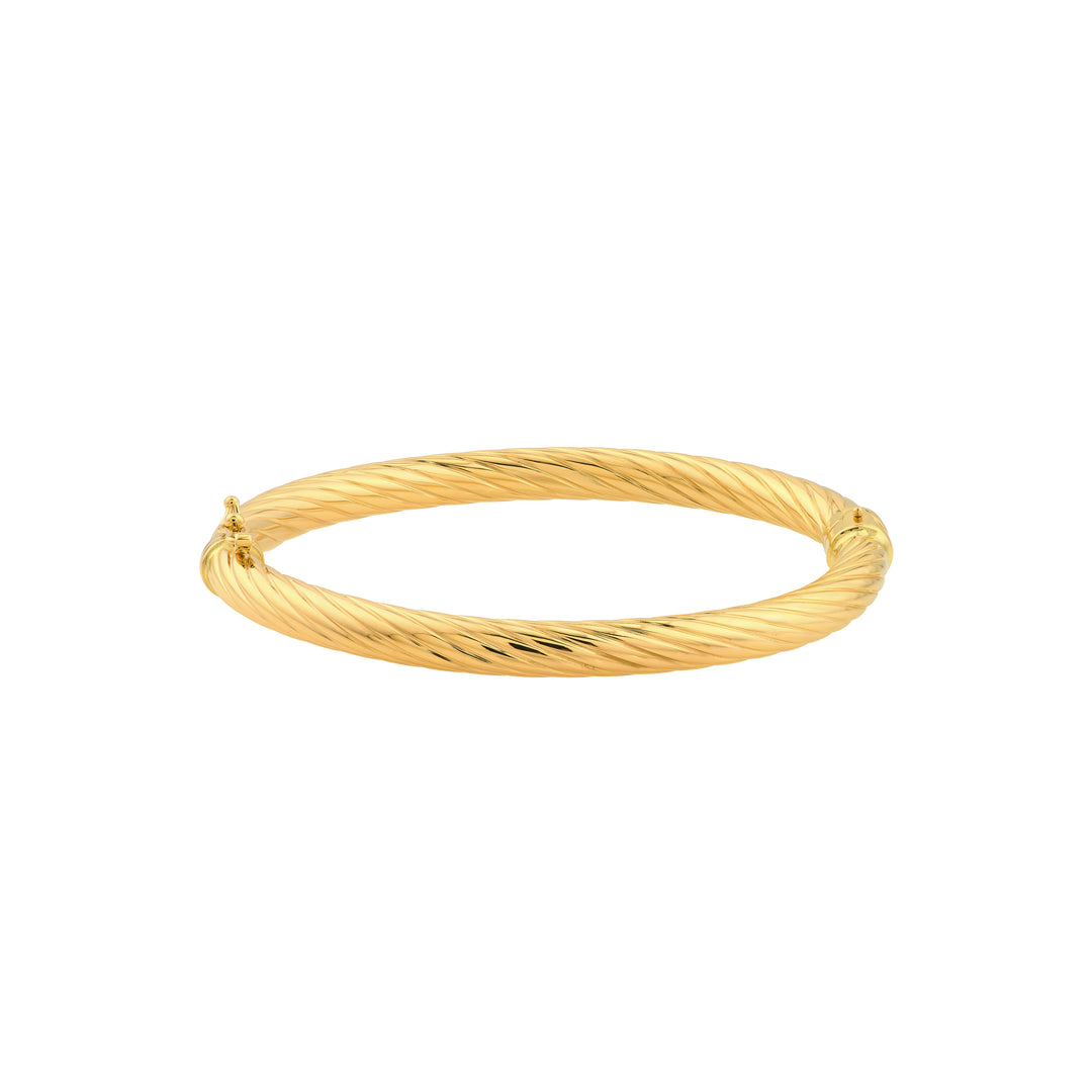 Twisted Tube Bangle Bracelet