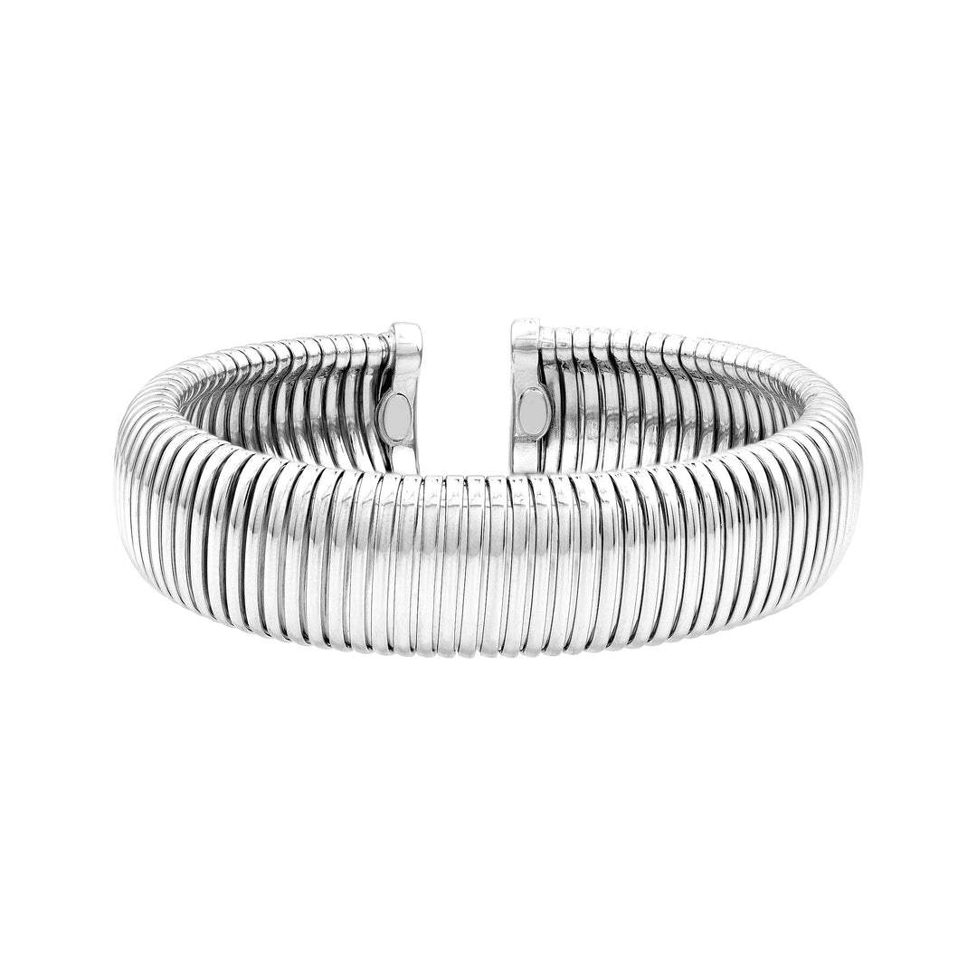 18mm Sterling Silver Tubogas Open Bangle