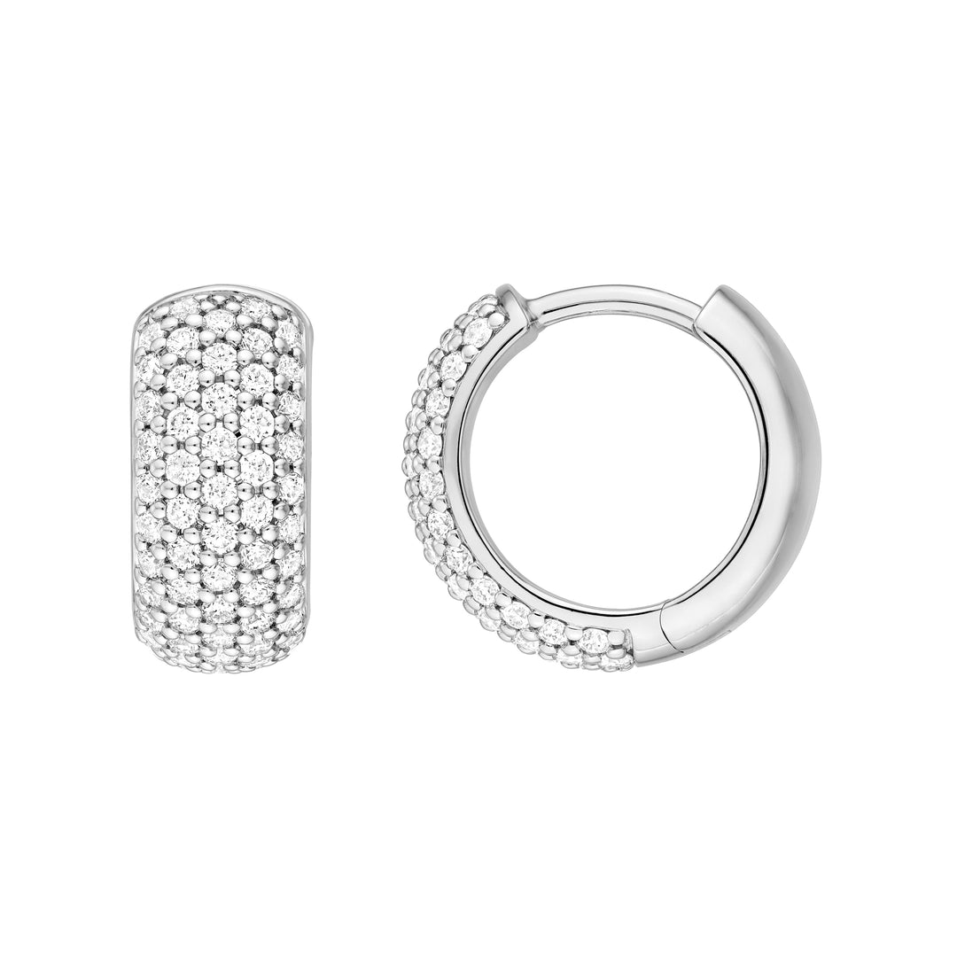 5 Row Diamond Pave Huggies (1/2tcw)