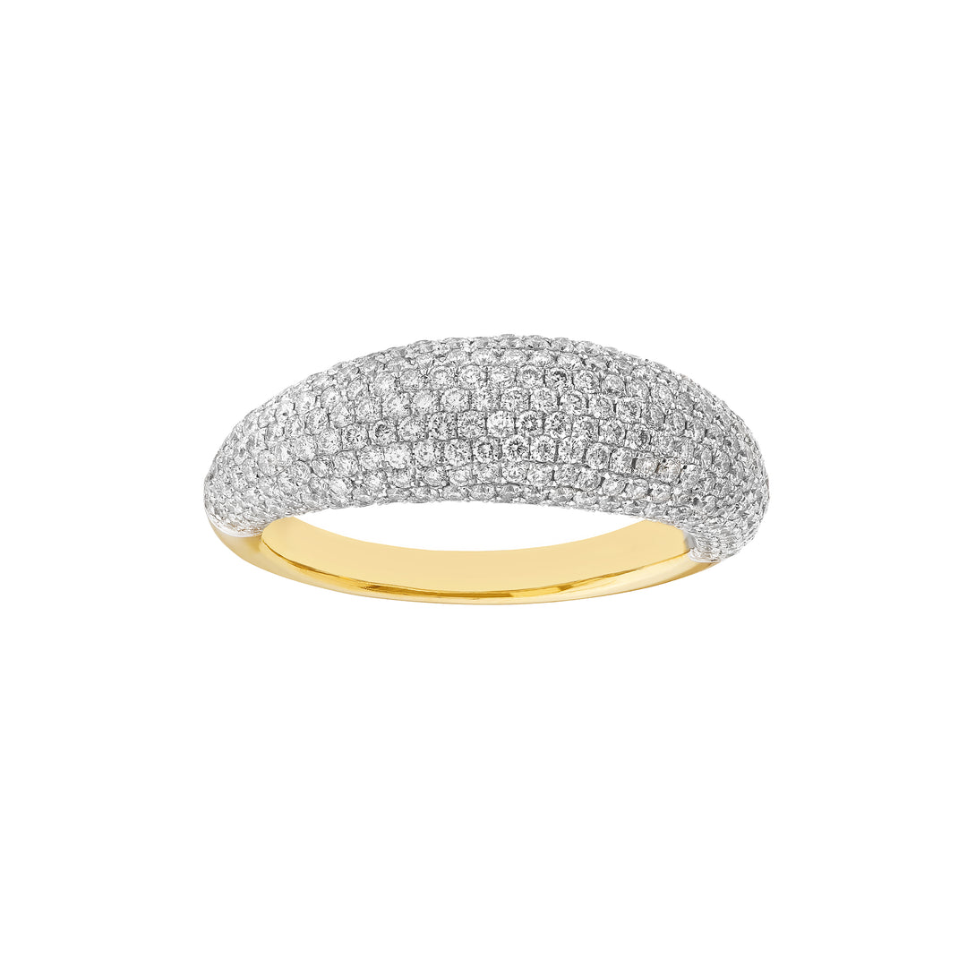 Diamond Pave Dome Ring