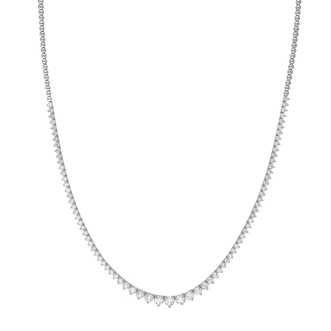 Diamond Graduated Tennis Necklace (5-1/4tcw)