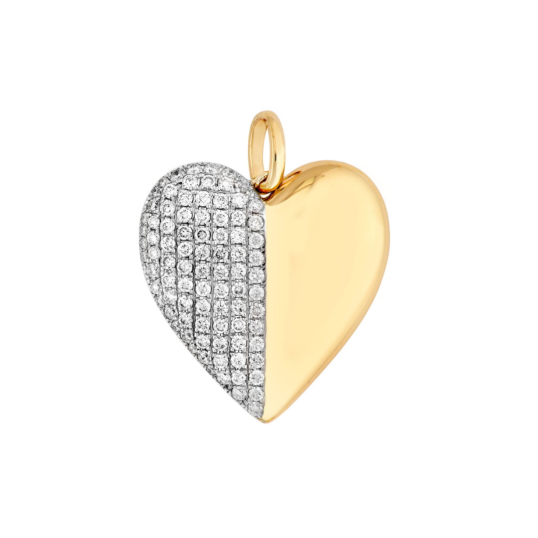 50/50 Diamond Heart Pendant (5/8tcw)