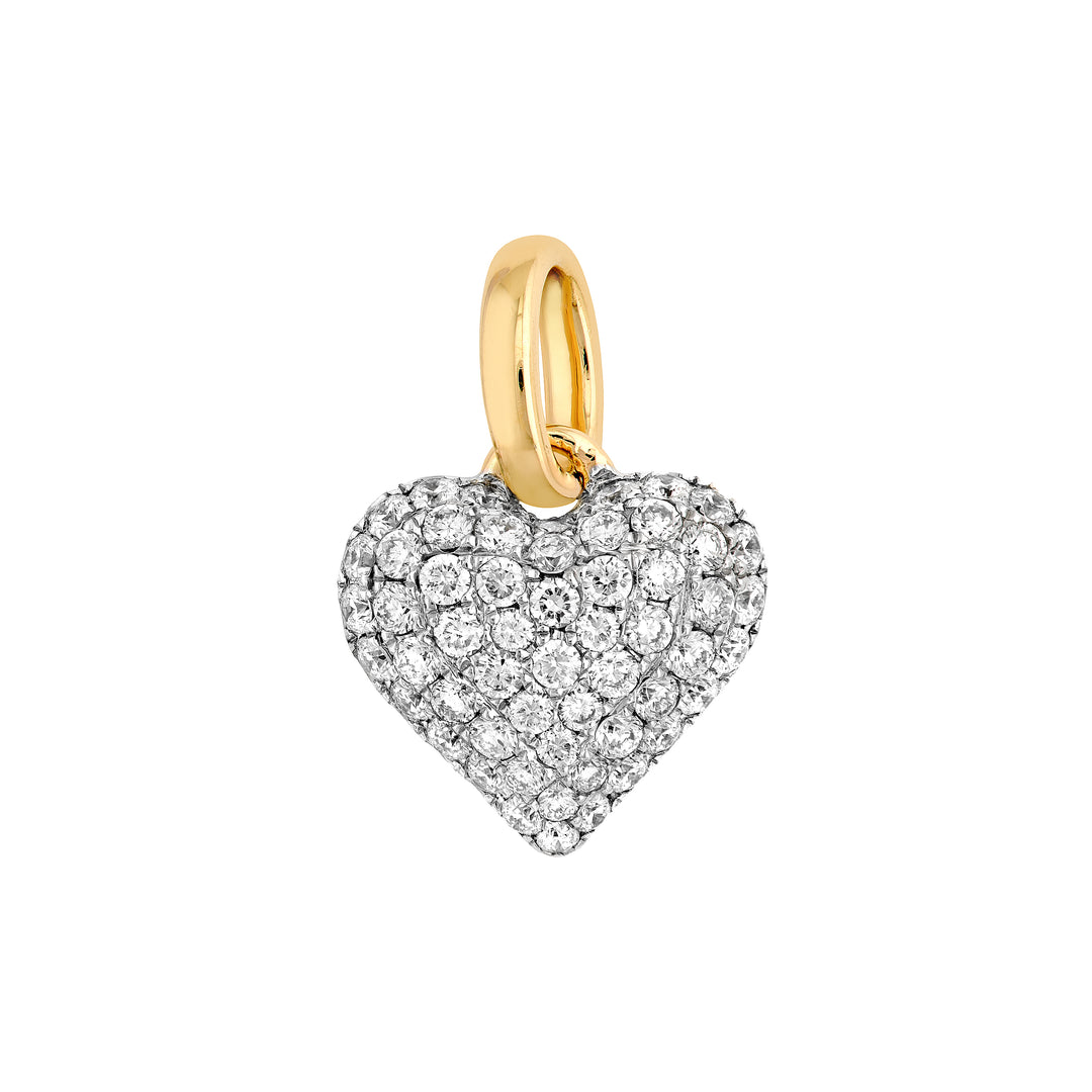 Pave Diamond Heart Pendant (3/8tcw)