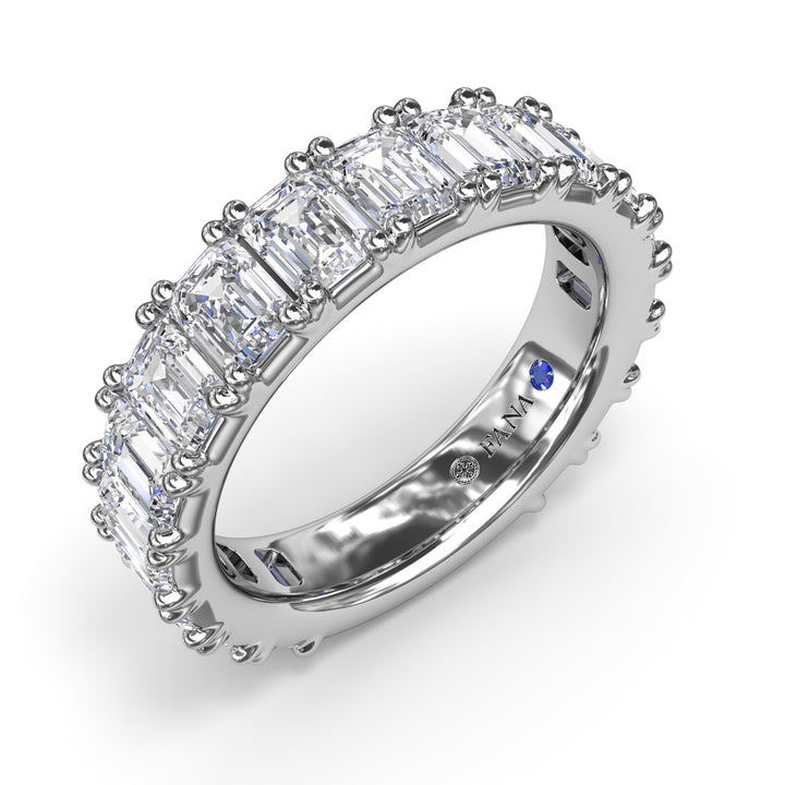 Emerald Cut Diamond Wedding Band