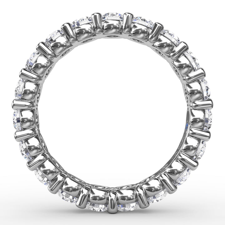 Chunky Shared Prong Eternity Band