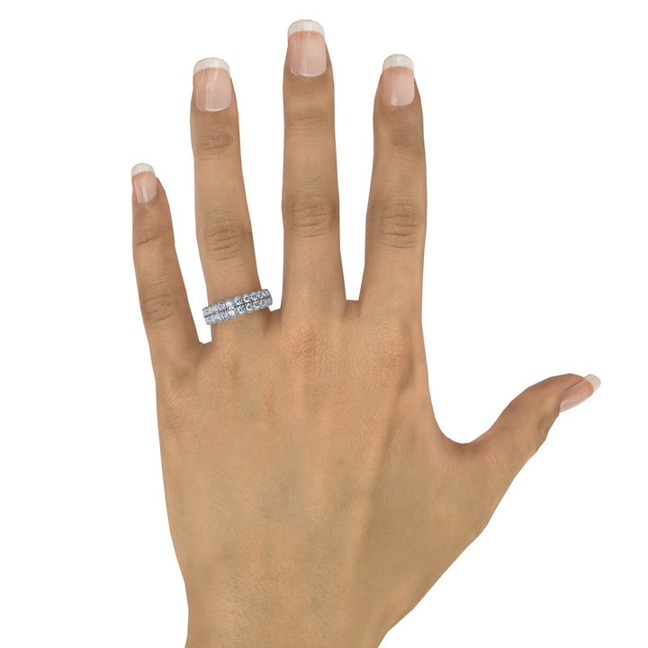 Double Row Diamond Band