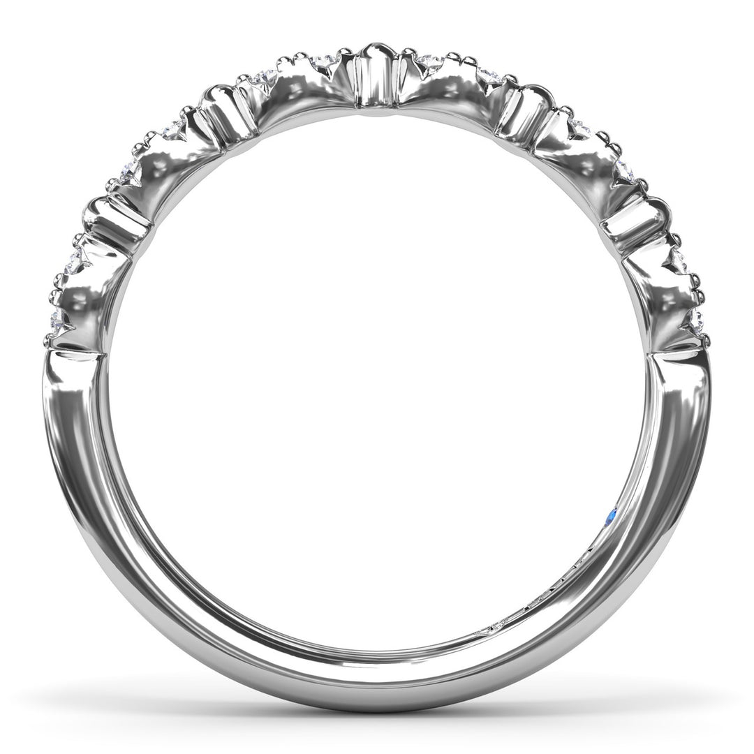 Floating Shared Prong Diamond Band